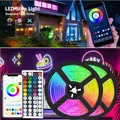 Bande lumineuse LED couleur 5050 RGB Bluetooth rétro-éclairage pour chambre à coucher 1-5m 10m