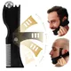 Outil de coupe de barbe réglable avec peigne pour homme modèle de style pour couper la ligne des