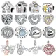 Breloques en argent regardé 925 adaptées au bracelet Pandora original maison de famille amour pour