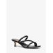 Michael Kors Celia Leather Kitten Sandal Black 11