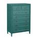 Birch Lane™ Jandre 7 Drawer 38" W Rattan Standard Dresser/Chest Wood/Wicker/Rattan in Blue | Wayfair 06EE882E13514544878B4459729256DA