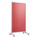 Ghent EZ Mobile board Freestanding Reversible Magnetic Large - 6' - 8' Framed Board in Gray | 74.63 H x 36 W x 24 D in | Wayfair EZ1MA7538RS