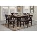 Red Barrel Studio® Agrihan 9 - Piece Counter Height Butterfly Leaf Dining Set Wood in Brown | 36 H x 54 W x 54 D in | Wayfair