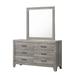 Winston Porter Nyell 6 - Drawer Dresser Wood in Brown/Gray | 33 H x 58.3 W x 16.4 D in | Wayfair C41C9278688F43C882E46F55C514A635