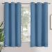 Latitude Run® Blackout Curtains for Bedroom Grommet Thermal Insulated Curtains Room Darkening Window Drapes, in Green/Blue | 63 H x 42 W in | Wayfair