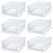 Sterilite Clear & Plastic Storage Bin w/ One Drawer Plastic in White | 16 Quart | Wayfair 23018006