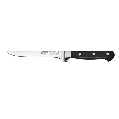 Winco KFP-61 6-in Boning Knife - Forged Carbon Steel, POM Handle, Black