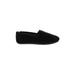 Ollio Flats: Smoking Flat Wedge Casual Black Solid Shoes - Women's Size 8 1/2 - Almond Toe