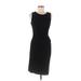 Kenneth Cole New York Casual Dress - Sheath Scoop Neck Sleeveless: Black Print Dresses - Women's Size 6
