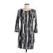 Forever 21 Contemporary Cocktail Dress: Black Zebra Print Dresses - Women's Size Medium