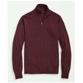 Brooks Brothers Men's Big & Tall Fine Merino Wool Half-Zip Sweater | Burgundy | Size 3X Tall