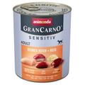 Lot animonda GranCarno Adult Sensitive 24 x 800 g pour chien - pur poulet, riz