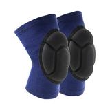 Knee Knee Sleeve Support Knee Pads Sponge Absorbing Knee Cushion for Basketball Volleyball Weightlifting Running Jogging Blue Size