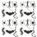 Halloween Props Toys Plastic Prant Animals Halloween Plastic Bat Halloween Decortions Prank Toy Insect Toy Child