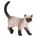 Siamese Cat Ornament Plastic Toy Decor Toys Desktop Pet Light House Decorations for Home Child