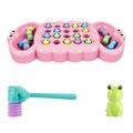1pc Baby Catch Toy Eating Beans Toy Puzzle Two-player Desktop Game Toy Fun Parent-child Interactive Toy for Kids Playing Pink