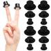 60pcs Mini Hats Small Top Hat Magician Hats Snowman Hats Craft Projects Decorations