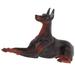 Dog Figurine Simulated Dog Toy Plastic Dog Ornament Dog Craft Cartoon Pinscher Figurine