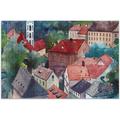 Picturesque Czech Small Town Jigsaw Puzzle 500 Pieces for Adults Teens Kids Fun Challenging Brain Exercise Family Game Creative Gift for Friends Parents Grandparents DIY Games Gifts