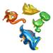 4 Pcs Balloon Ornament Balloons Decorations Giant Dinosaur Party Colorful Kids Baby Boy