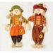 Worth Imports Inc 24 Standing Harvest Scarecrow Boy And Girl Set of 2