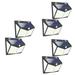 6 Pcs Outdoor Lights for House Solar Wall Light Solar Powered Garden Lights Solar Security Lights Solar Power Lamp Solar Light for outside Lighting Tool Outdoor Light Human Sensor