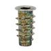 Threaded Insert Zinc Hex-Flanged 1/4 -21 Internal Threads 0.787 Length (Pack Of 50)