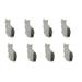 8pcs Coat Hooks Decorative Door hat Hook cat Coat Key Holder Utility cat Hook Coat Racks cat Hooks Macrame Shelf Wall Hanging Stick on Wall Hooks Hanger Tableware Stainless Steel