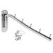 Kkewar Stainless Steel Hooks Wall Mounted Clothes Hanger Rack Rotatable Stainless Steel Clothes Organizer with Swing Arm Holder
