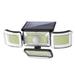 Carevas Outdoor lamp 3 Modes Solar 288 LED Solar Outdoor 288 LED IP65 Waterproof Solar 4 Heads Adjustable Waterproof Solar Motion s Outdoor Solar s Lamp 4 Heads LED Solar Lamp Solar Lamp 4 QISUO