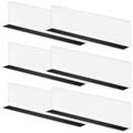 6 Pcs Clear Shelves Wood Shelves Storage Stand Storage Racks Drawer Dividers for Clothes Clothes Drawer Dividers Clear Commodity Divider Shelf Divider Organizer The Pet Magnetic Stripe