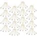 150pcs Ornaments Hanger String Precut Hanging Ropes Ornament Caps Baubles Stems for Wedding Tree 1. 6cm