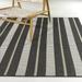Balta Adson Striped Patio Indoor/Outdoor Area Rug 5 3 x 7 - Charcoal