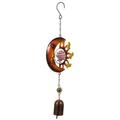 Wrought Iron Wind Chime Moon Pendant Bell Hanging Vintage Decor Bottle Bells Decoration
