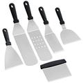 6 Pcs Barbecue Tool Picnic Supplies Stainless Steel Shovels Scoop Camping Spatula Scraper