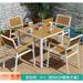 80cm outdoor tables and chairs courtyard bars restaurants waterproof wooden dining tables outdoor balconies leisure gardens