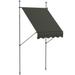 Outsunny 5 x 4 Freestanding Retractable Awning Non-Screw Dark Gray