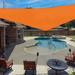 X 26 X 35.4 Sun Shade Sail Right Triangle Outdoor Canopy Cover UV Block For Backyard Porch Pergola Deck Garden Patio (Orange)