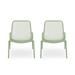 Christopher Knight Home Bucknell Outdoor Modern Dining Chair (Set of 2) by - 26.00 W x 22.25 L x 26.00 H Matte Green