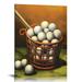 COMIO Golf Painting Wall Art Vintage Golf Balls Picture Art Prints Sports Poster Artwork for Gym Home Office Man Bedroom Decoration Ready to Hang