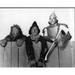 Bert Lahr Ray Bolger And Jack Haley On Fence For The Wizard Of Oz Black And White Photo Print (16 x 20) - Item # MVM54384