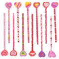 18 Pcs Christmas Sto The Gift Valentine s Pencils Valentine Day Pencils Graphite Pen Carpenter Pencils Drawing Pencils Student Favor Valentine s Day Pencil Heart-shaped Wood Baby