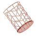 Wrought Iron Storage Tube Desktop Pen Holder Graceless Office Organizers Makeup Brush Wire Mesh Cup Container