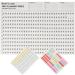 2 Pcs Schedules Wall Calendar Office Decor Paper Multifunction Memo Book The Blank Planner Child Student