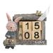 Decorative Wooden Calendar Desktop Calendar Adorable Block Calendar Gift