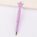 Christmas Gift Stationery Supplies Smooth Office Star Shaped Pen Creative Ballpoint Pen Gel Ink Rollerball Pens LIGHT PURPLE