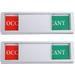 2 Pcs Sliding Sign Restroom Bathroom Occupied Signs for Door Emblems Not Disturb Office Magnetic Slider Privacy