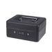 Cash Box with Combination Lock Thicken Durable Cash Box Safety Box Cash Store Cashier Box (Size S Black)