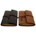2 Pcs Mini Travel Notebook Loose-leaf Retro Notepad 2pcs Packaged Office+supplies Portable Pads Leather Journal Writing