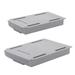 2 Pcs Drawer Storage Box Plastic Drawers Self-adhesive Desk Expandable Under Pen Holder